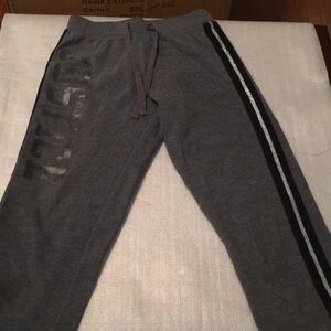 Justice size 10 girls warmups joggers gray pants